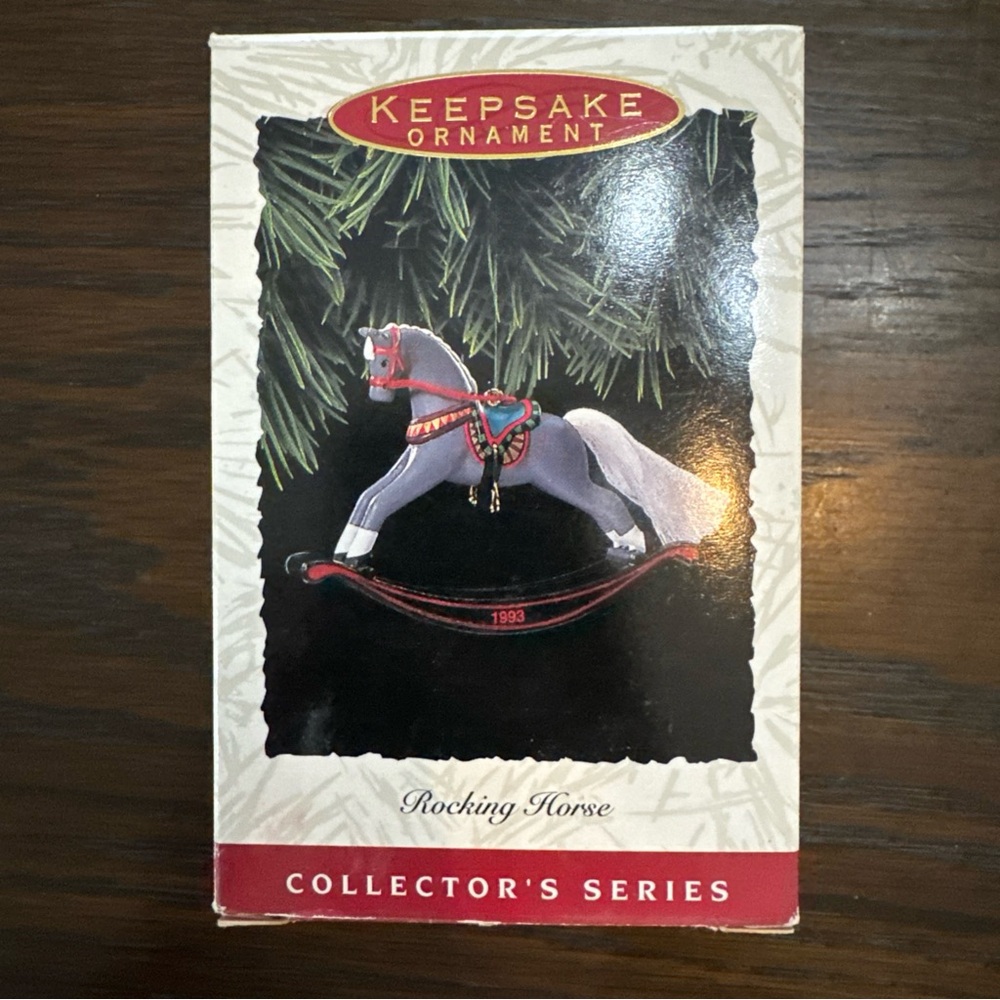 Vintage Hallmark Keepsake Ornament 1993 Rocking Horse #13 in Series